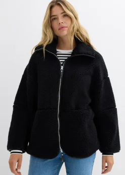 Veste oversize en polaire peluche