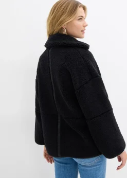 Veste oversize en polaire peluche