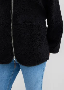 Veste oversize en polaire peluche