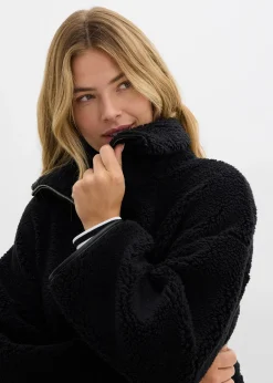 Veste oversize en polaire peluche