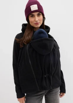 Veste polaire de grossesse et de portage devant et derrière