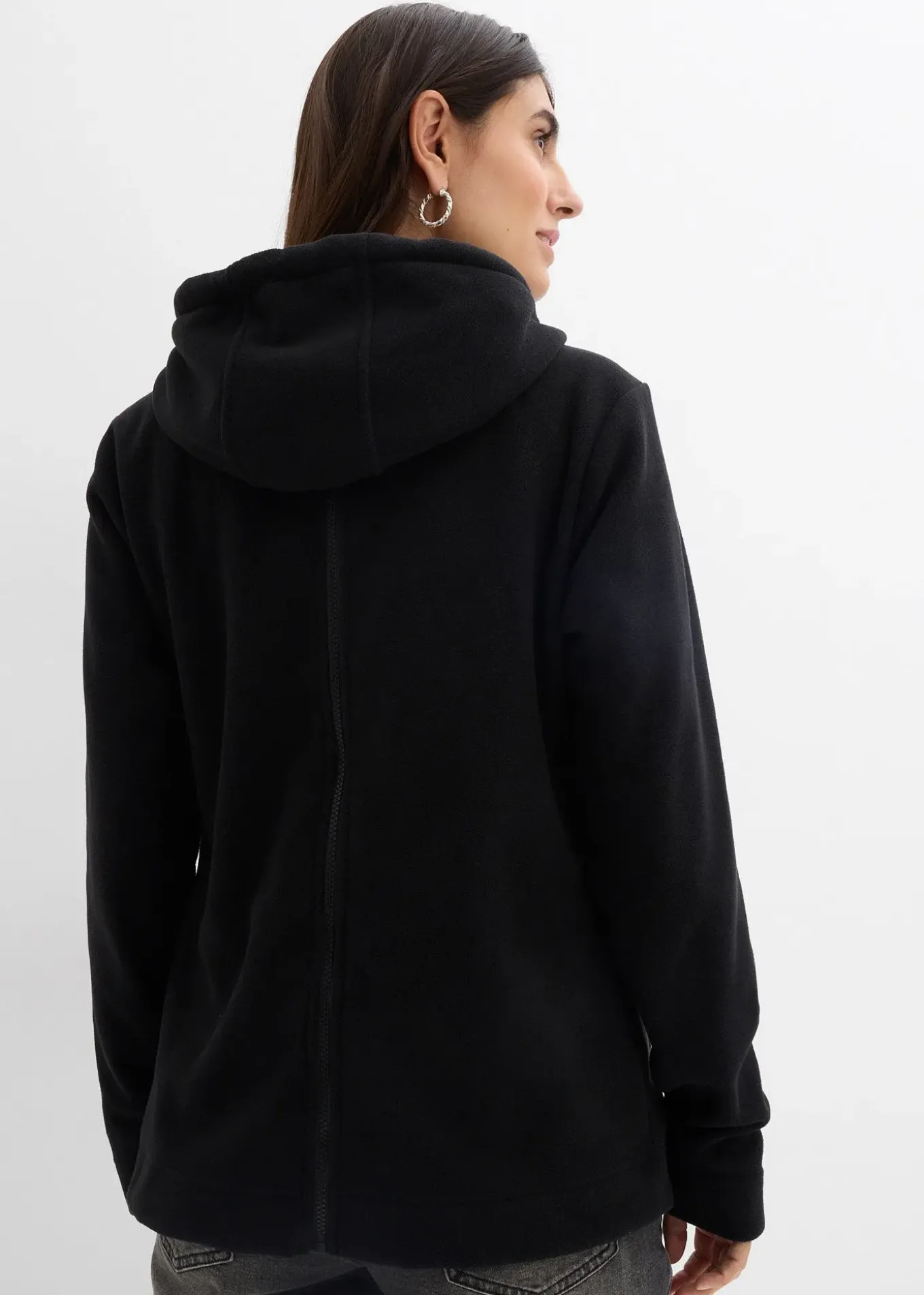 Veste polaire de grossesse et de portage devant et derrière