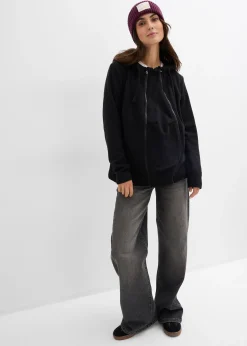 Veste polaire de grossesse et de portage devant et derrière