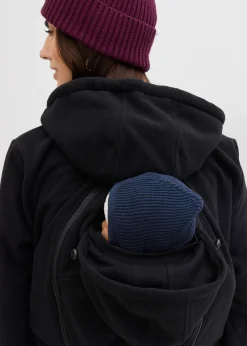 Veste polaire de grossesse et de portage devant et derrière