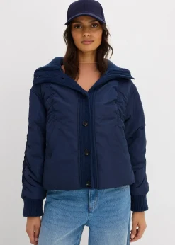 Veste rembourrée à finitions côtelées