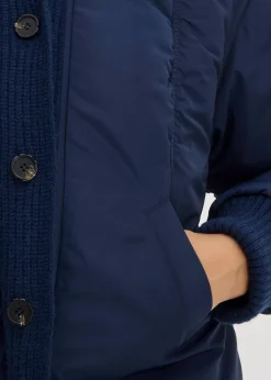 Veste rembourrée à finitions côtelées