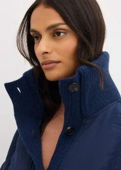 Veste rembourrée à finitions côtelées