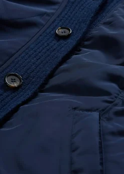 Veste rembourrée à finitions côtelées