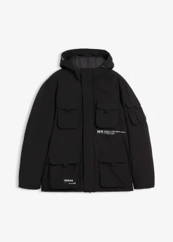 Veste rembourrée avec capuche et nombreuses poches