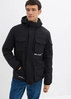 Veste rembourrée avec capuche et nombreuses poches