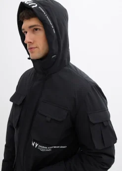 Veste rembourrée avec capuche et nombreuses poches