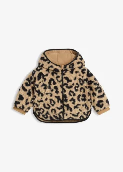 Veste réversible en polaire peluche