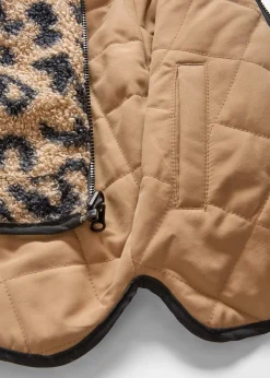 Veste réversible en polaire peluche