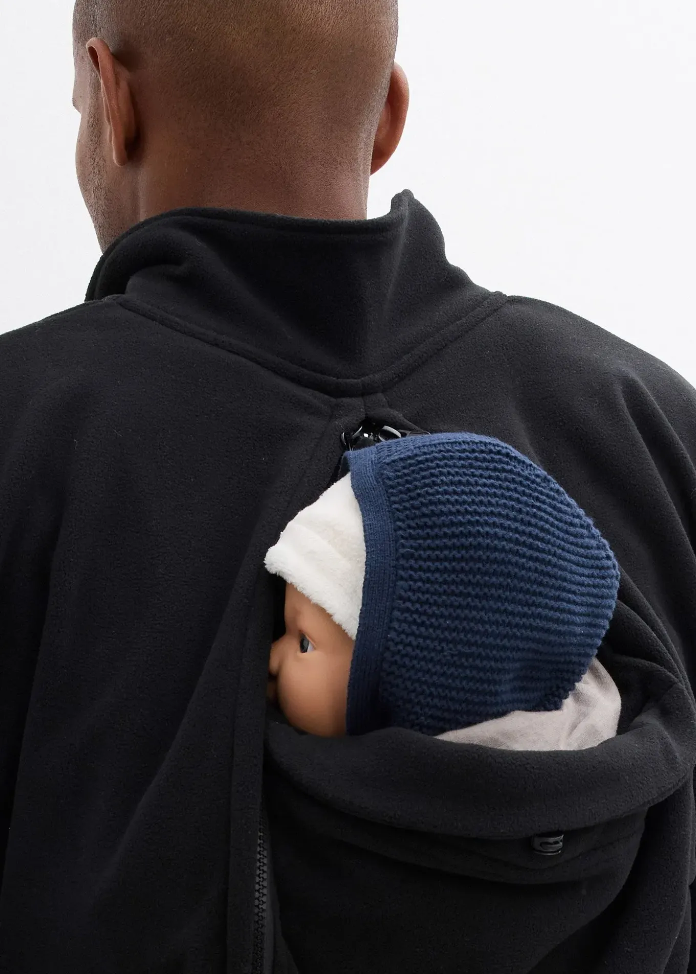 Veste sans manches homme avec empiècement de portage devant et dos