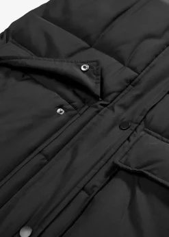 Veste sans manches matelassée en polyester recyclé avec capuche amovible