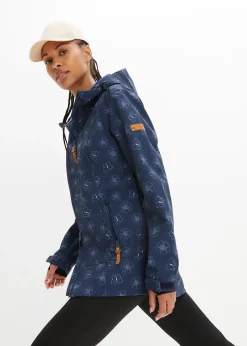Veste softshell à motif floral, imperméable