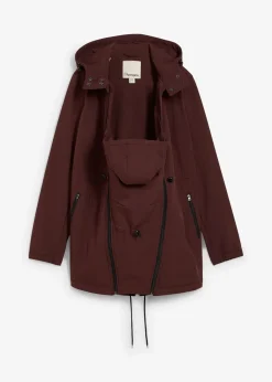 Veste softshell de grossesse et de portage, taille ajustable