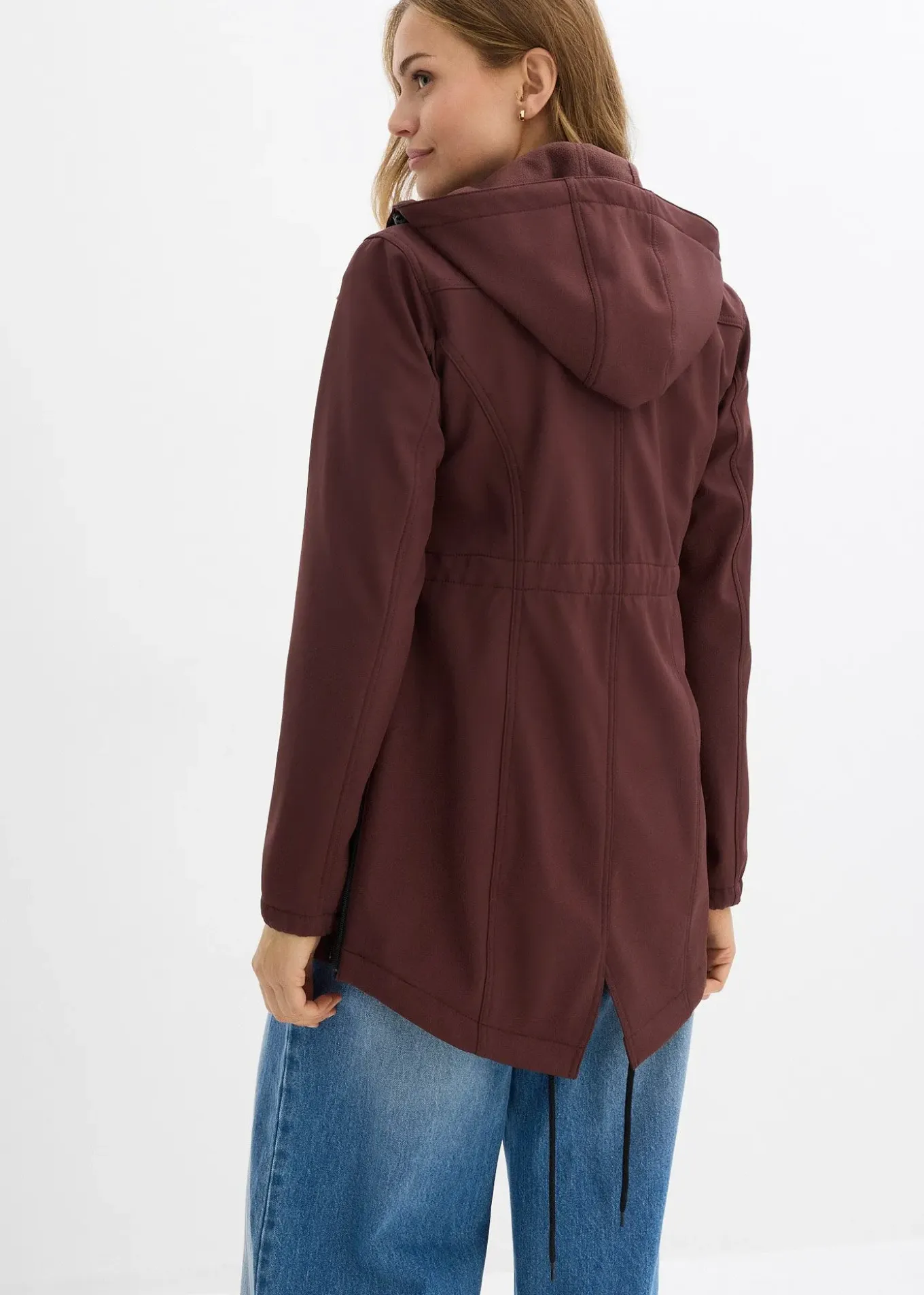 Veste softshell de grossesse et de portage, taille ajustable