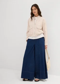 Veste style bomber, aspect lin