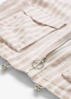 Veste style bomber, aspect lin