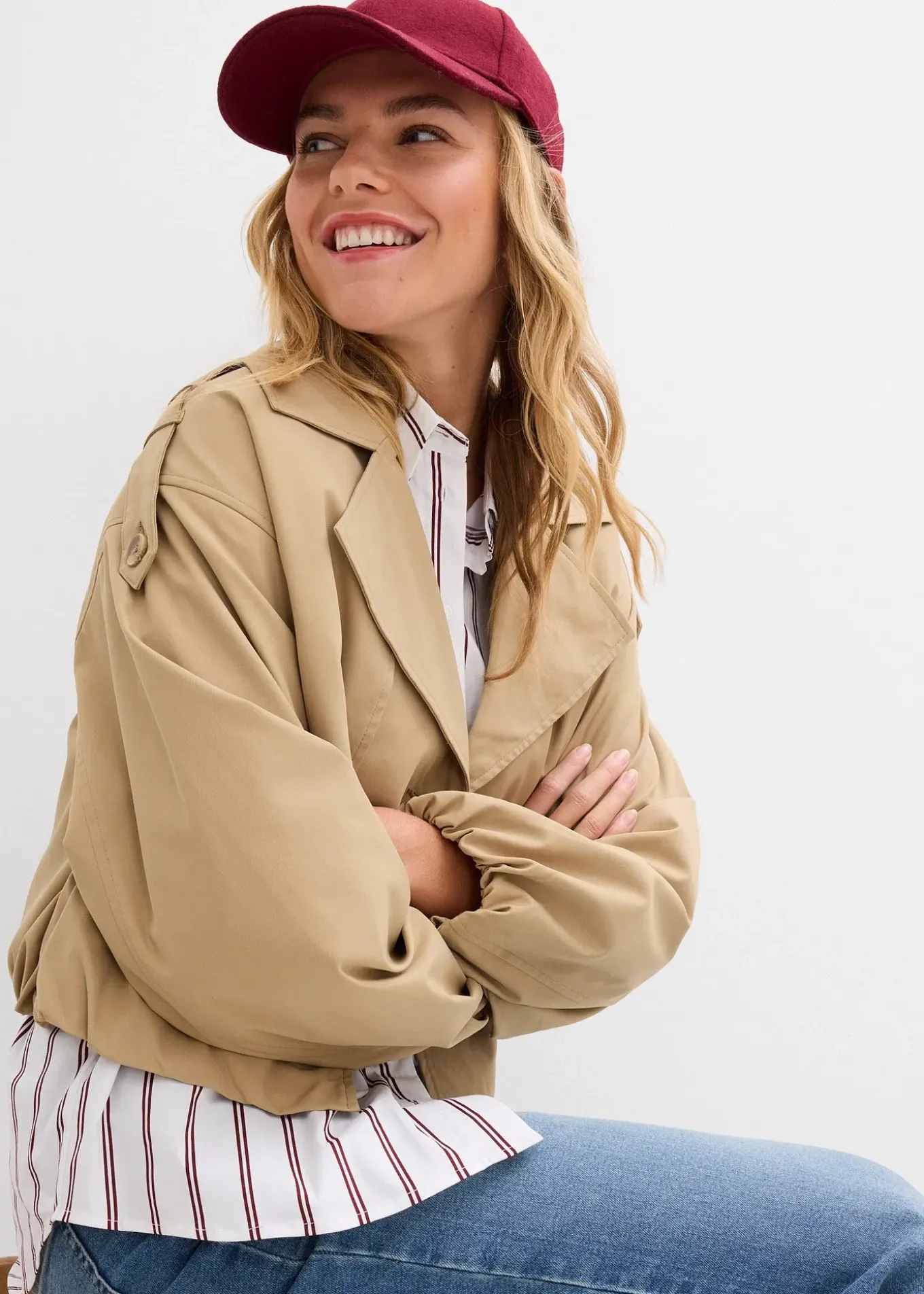 Veste trench courte