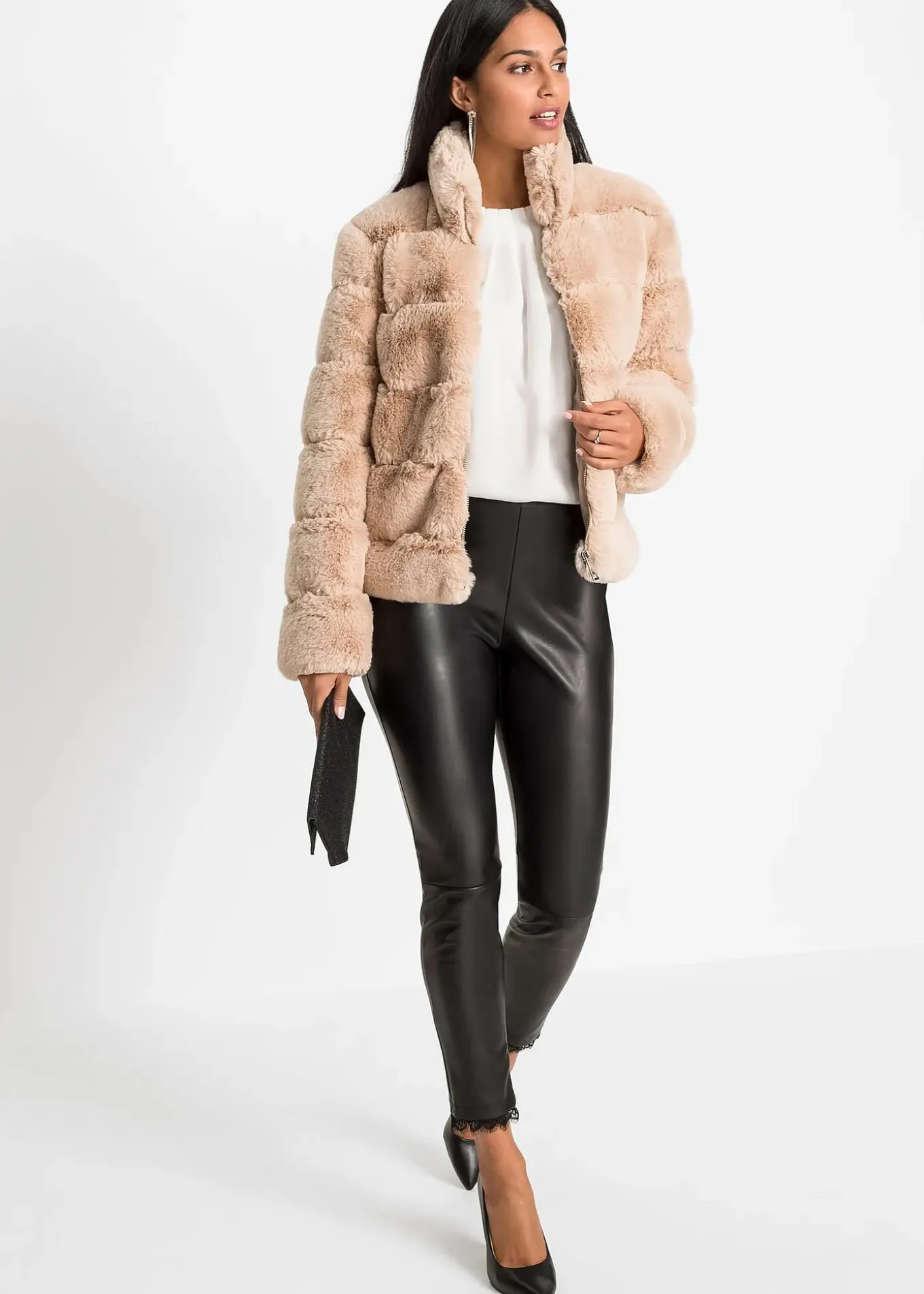 Veste zippée en peluche