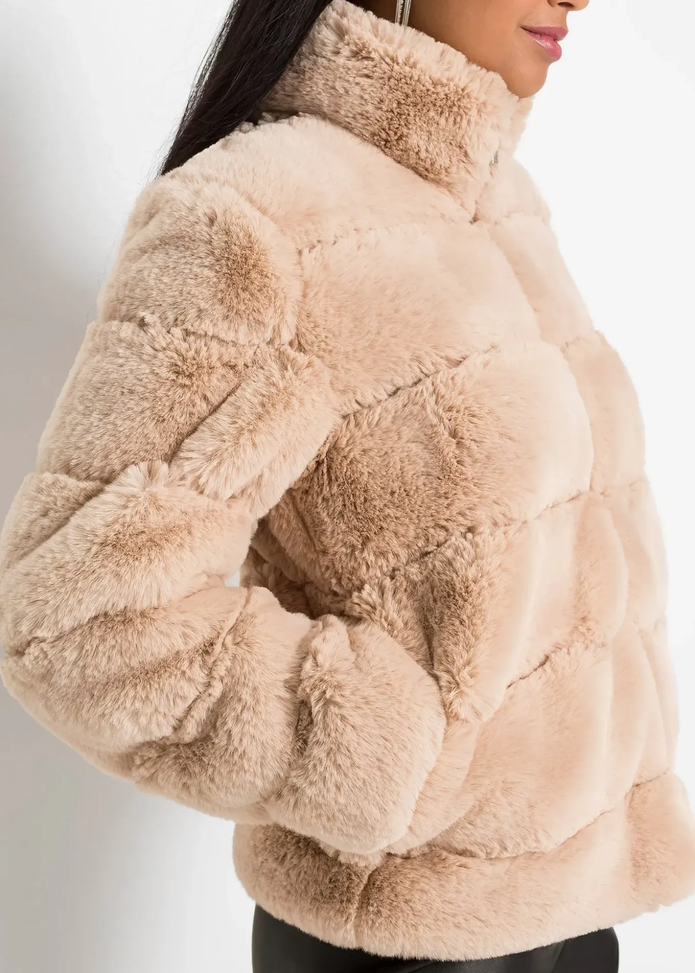 Veste zippée en peluche