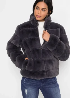 Veste zippée en peluche