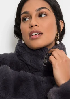 Veste zippée en peluche