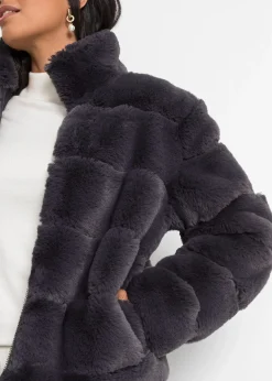 Veste zippée en peluche