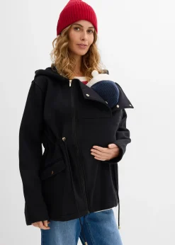 Veste zippée 2en1 pour la grossesse avec empiècement de portage
