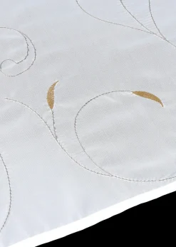 Vitrage à nouer brodé