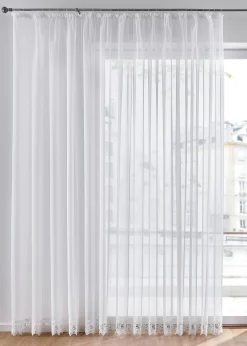 Voilage à bordure crochet avec polyester recyclé