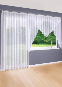 Voilage à bordure crochet avec polyester recyclé