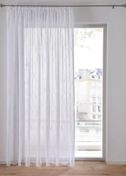 Voilage à broderie avec polyester recyclé