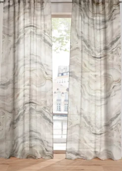 Voilage à imprimé (1 pce)