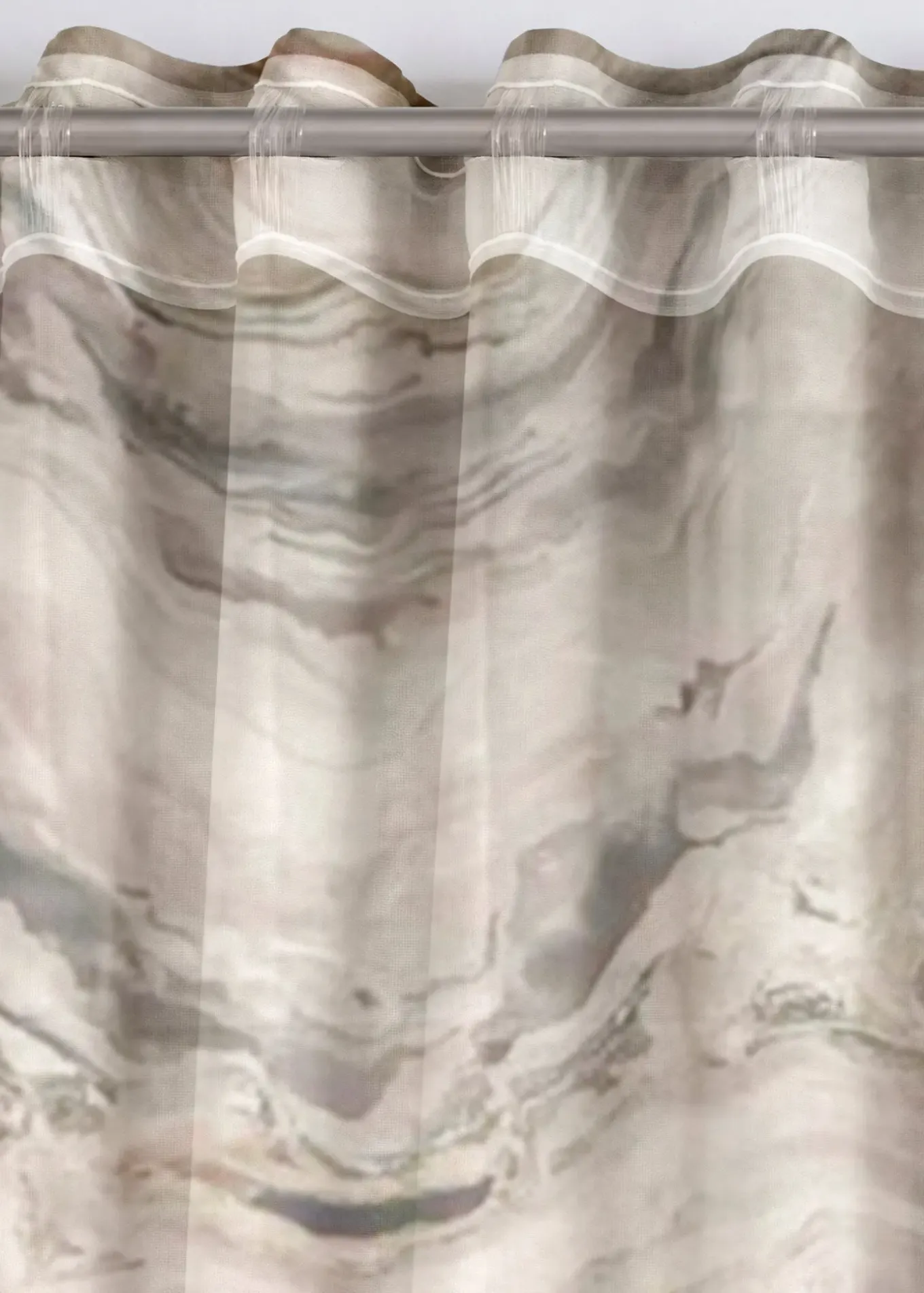 Voilage à imprimé (1 pce)