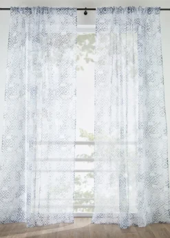 Voilage à imprimé (1 pce)