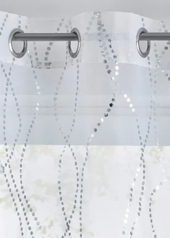 Voilage à imprimé brillant (1 pce)