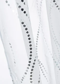 Voilage à imprimé brillant (1 pce)