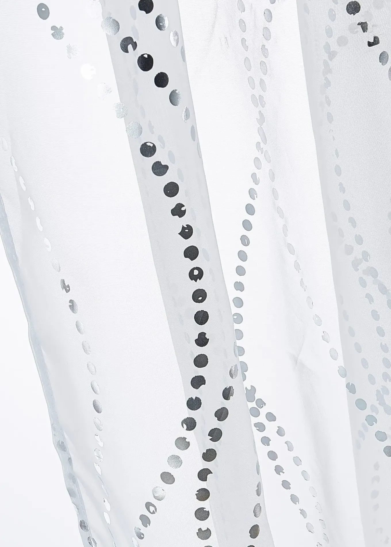 Voilage à imprimé brillant (1 pce)