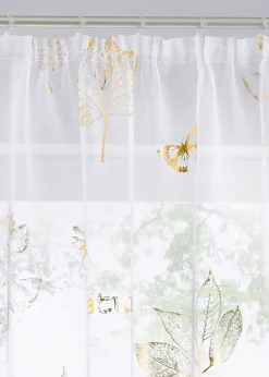 Voilage à imprimé brillant (1 pce)