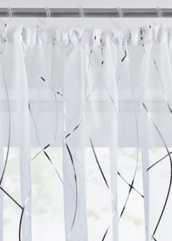 Voilage à imprimé brillant (1 pce)