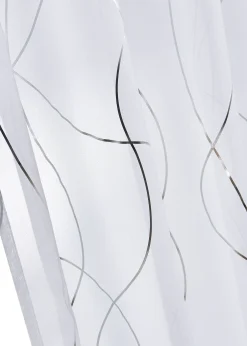 Voilage à imprimé brillant (1 pce)