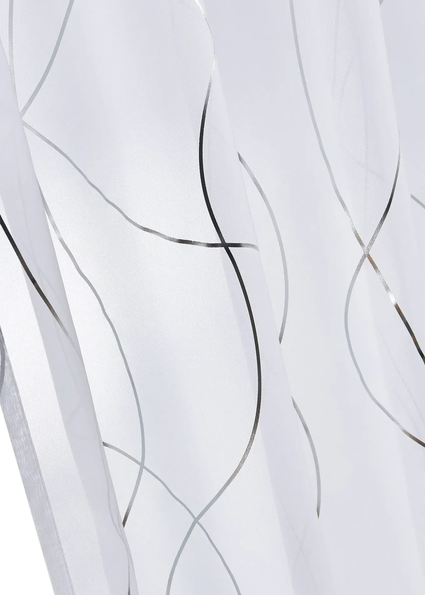 Voilage à imprimé brillant (1 pce)