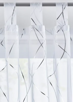 Voilage à imprimé brillant (1 pce)