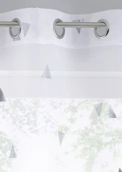 Voilage à imprimé brillant (1 pce)