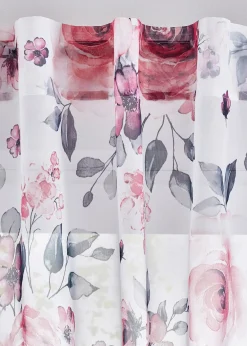 Voilage à imprimé floral (1 pce)