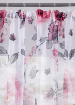 Voilage à imprimé floral (1 pce)