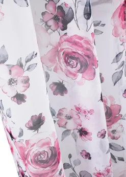 Voilage à imprimé floral (1 pce)